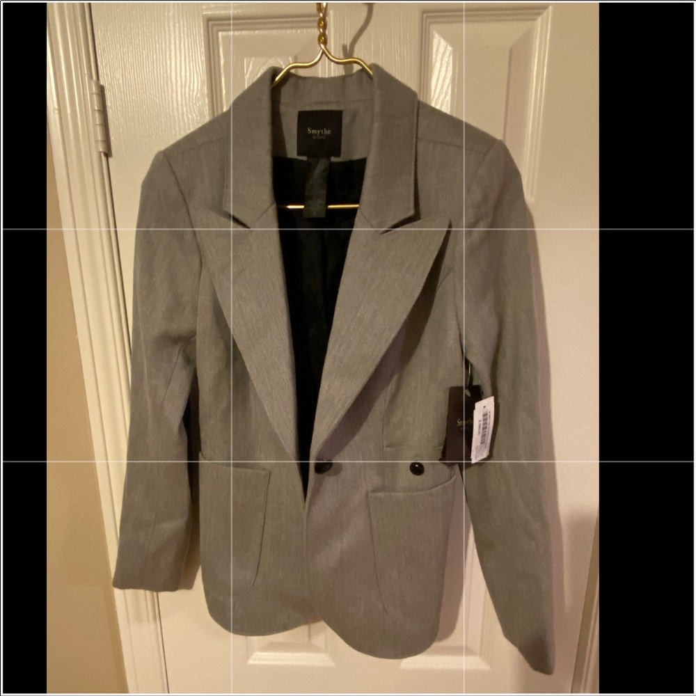 SMYTHE DUCHESS BLAZER W/LEATHER ELBOWS